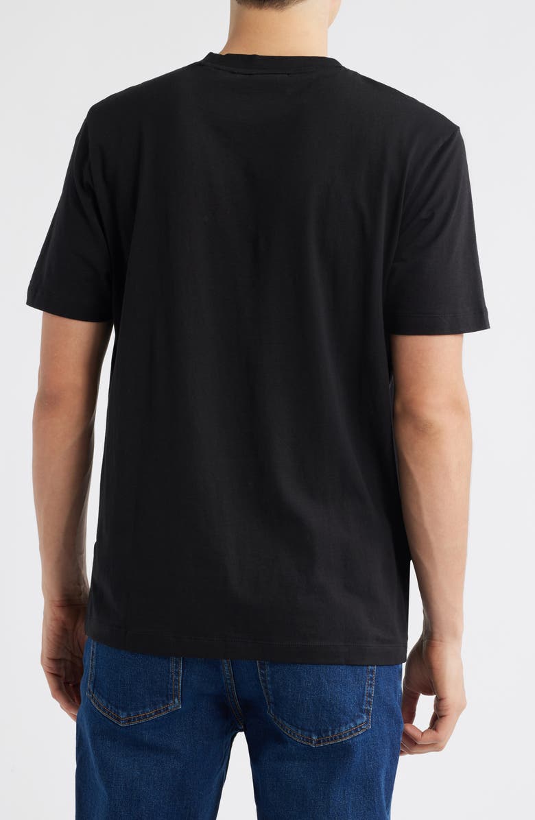 HUGO Dalendi Logo Embroidered T-Shirt, Alternate, color, Black
