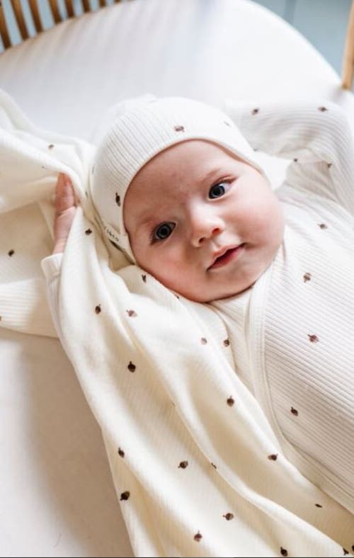 Ely's & Co. Ribbed Cotton Zipper Blanket Collection In Acorn