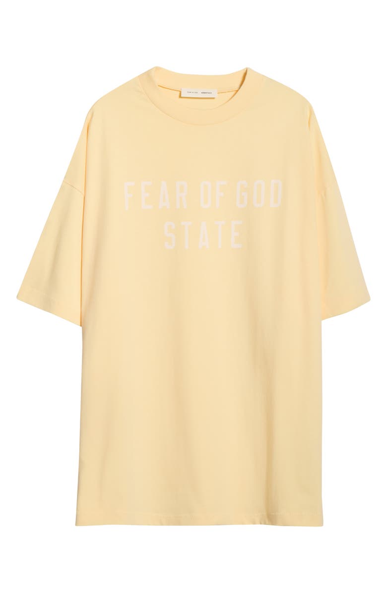 Fear of God Essentials '90s Fit Logo Graphic T-Shirt, Alternate, color, Garden Yellow