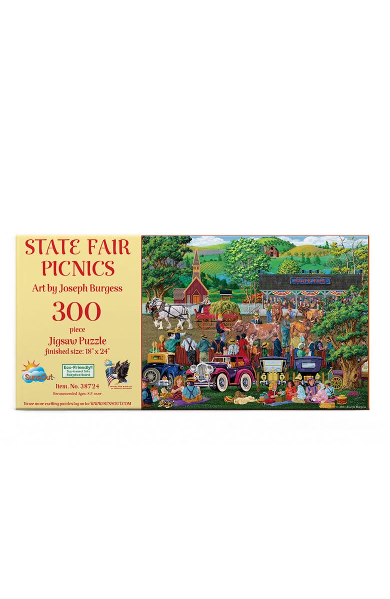 Sunsout State Fair Picnics 300 piece Jigsaw Puzzle for Adults, Alternate, color, Multicolor