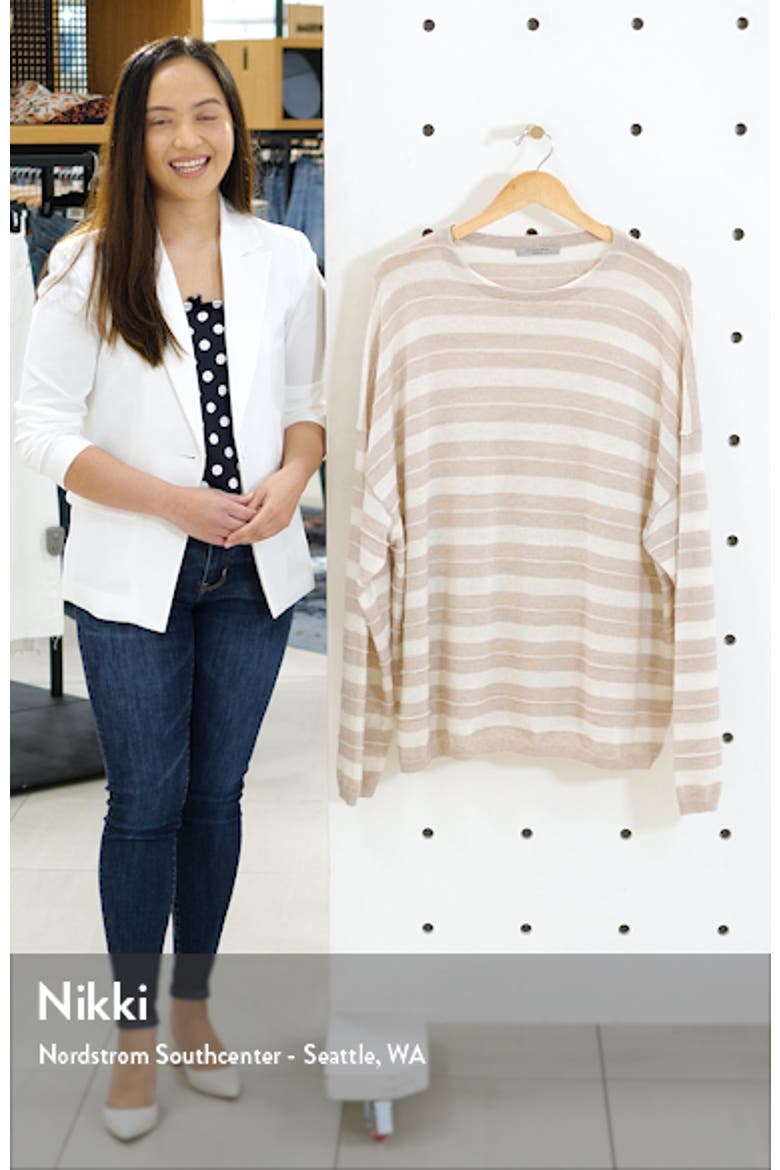 Cassia Stripe Boat Neck Sweater video