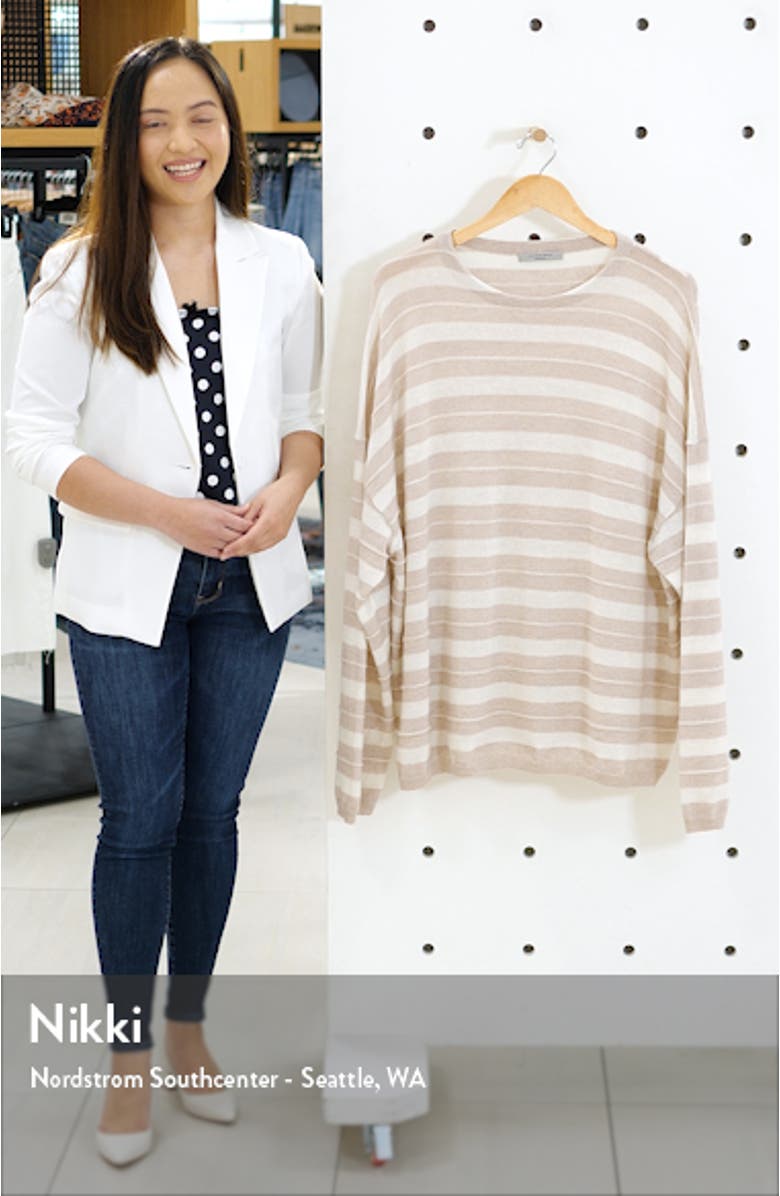 Cassia Stripe Boat Neck Sweater, sales video thumbnail