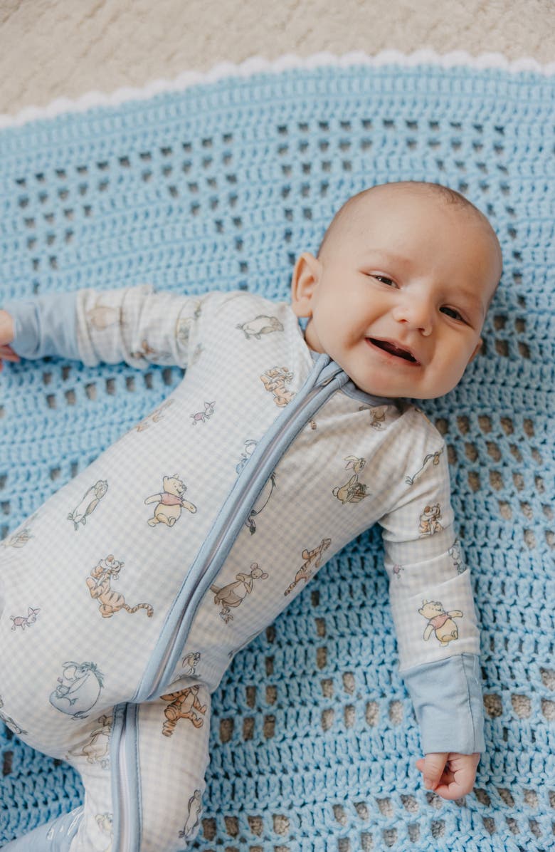 Copper Pearl Winnie the Pooh & Friends Convertible Zip-Up Footie, Alternate, color, Winne The Pooh