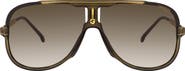 Carrera Eyewear 64mm Gradient Oversize Aviator Sunglasses