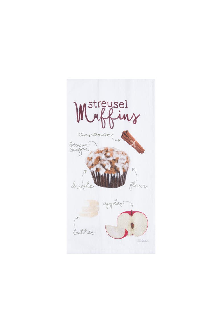 Apple Cider Crisp & Streusel Towel Set of 3, Alternate, color, White