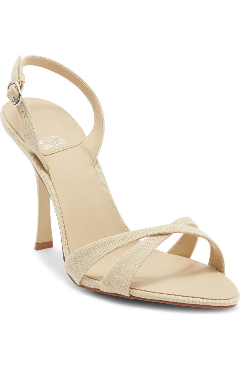 Jeffrey Campbell Marielle Slingback Sandal, Main, color, Beige Canvas