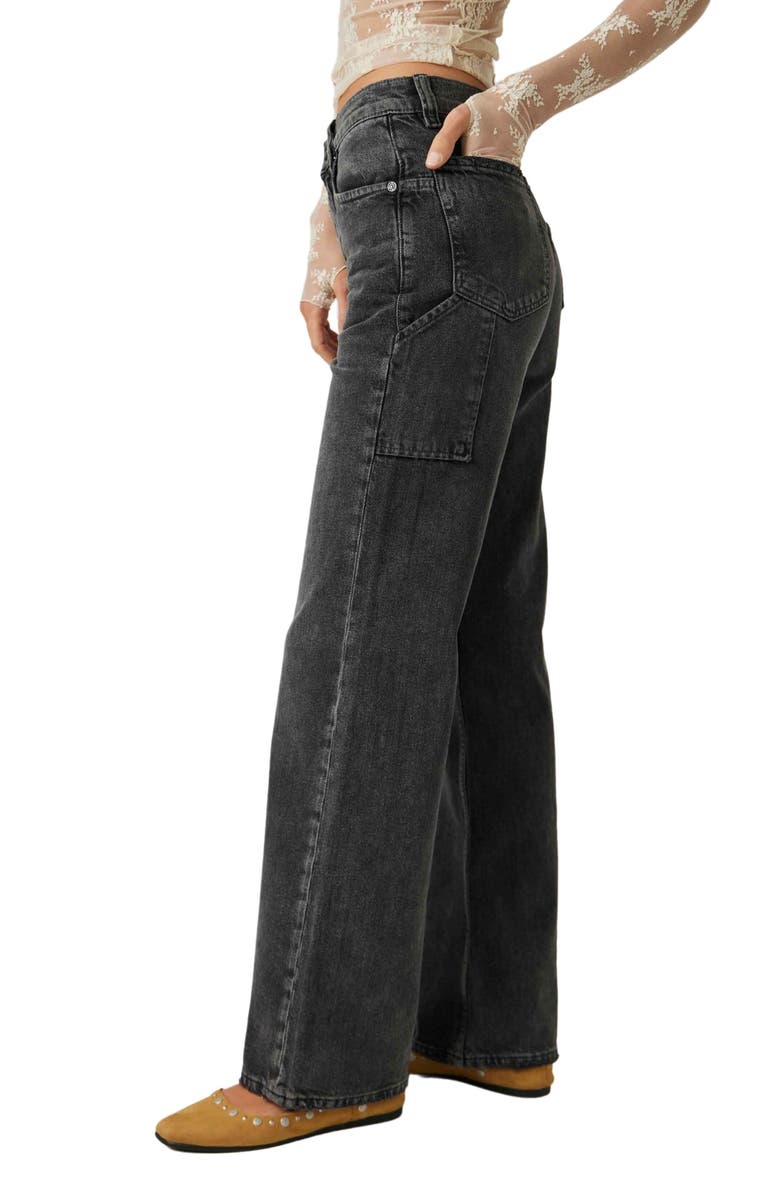Free People Tinsley Baggy High Rise Jeans, Alternate, color, 