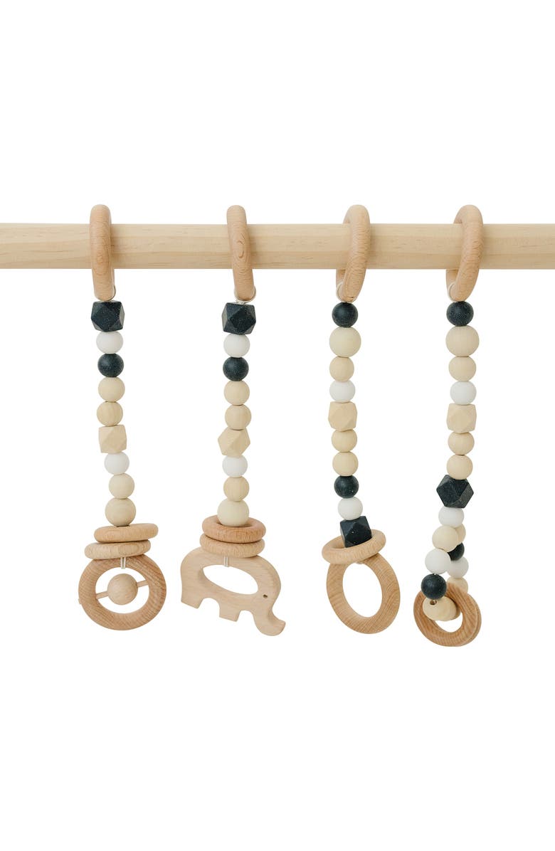 Poppyseed Play Wooden Baby Gym, Alternate, color, Black
