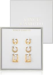 Vince Camuto Set of 3 Hoop Earrings
