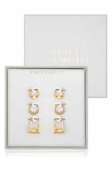 Set of 3 Hoop Earrings