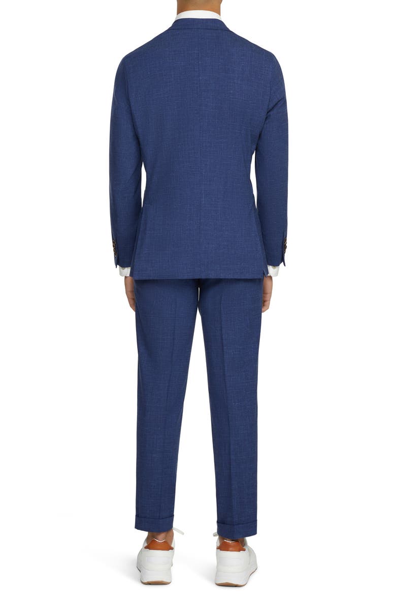 Hampton Unconstructed Wool Blend Sport Coat, Alternate, color, BLUE
