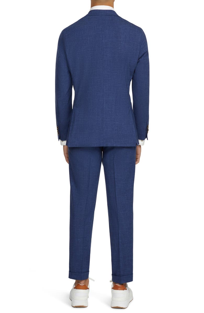 Jack Victor Hampton Unconstructed Wool Blend Sport Coat, Alternate, color, Blue