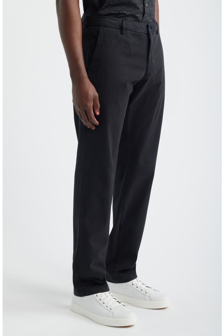 Stretch Cotton Blend Twill Chinos, Alternate, color, CAVIAR