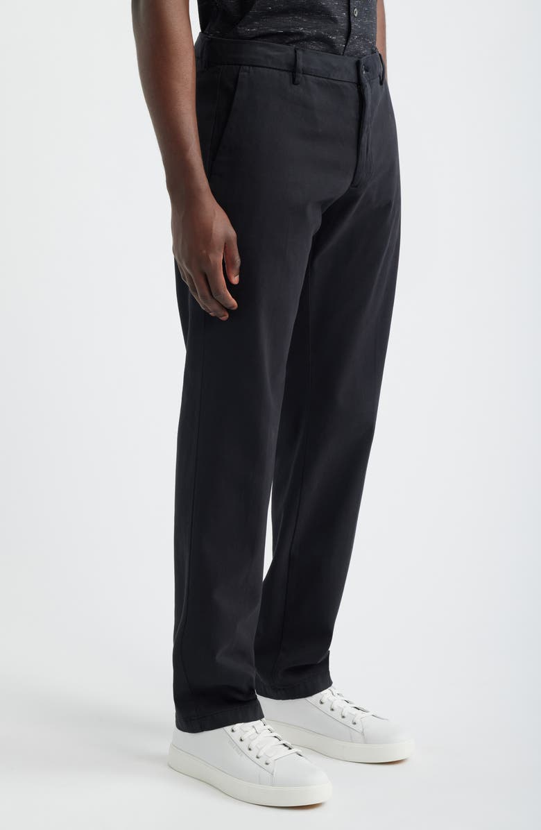 Bugatchi Stretch Cotton Blend Twill Chinos, Alternate, color, Caviar