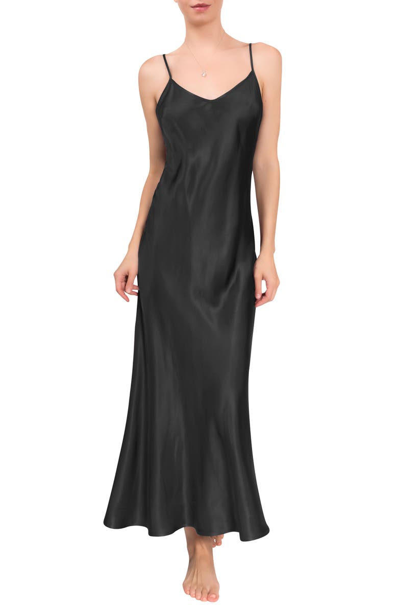 Everyday Ritual Angelina Nightgown, Main, color, Black