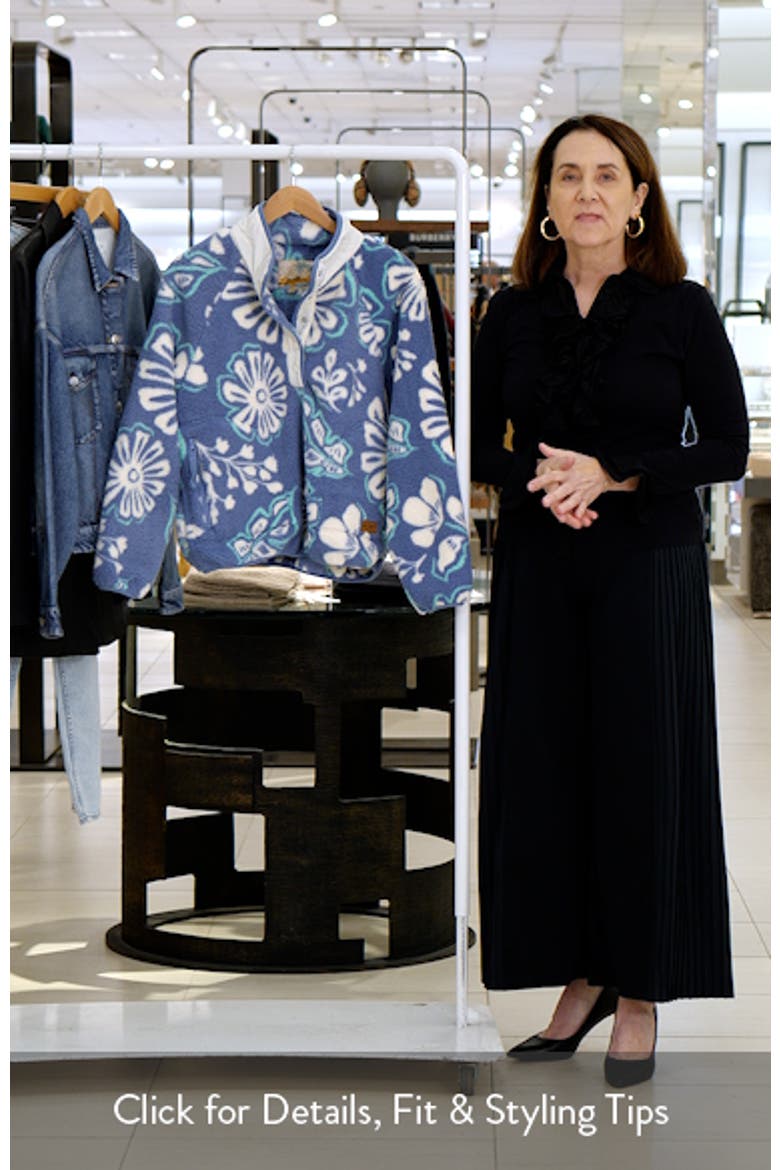 Kipsie Floral Fleece Pullover video