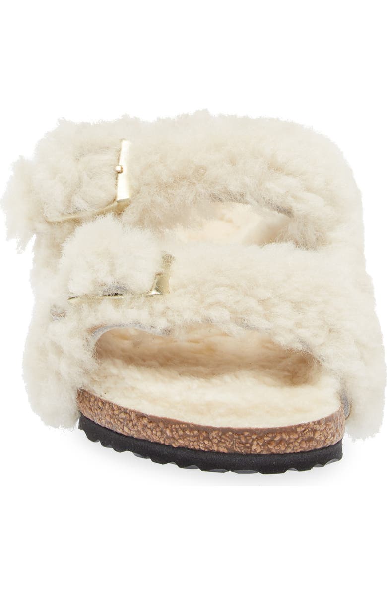 Birkenstock Kids' Arizona Genuine Shearling Slide Sandal, Alternate, color,