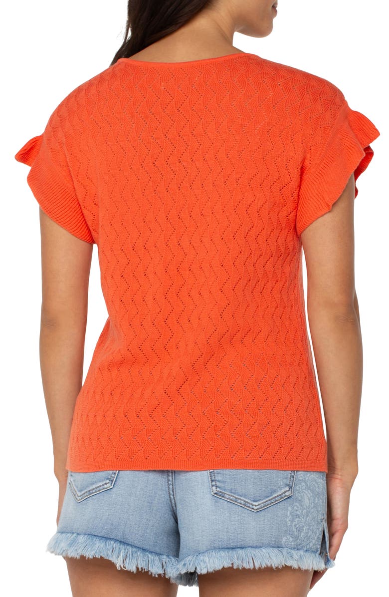 Liverpool Los Angeles Flutter Dolman Sleeve Sweater, Alternate, color, 