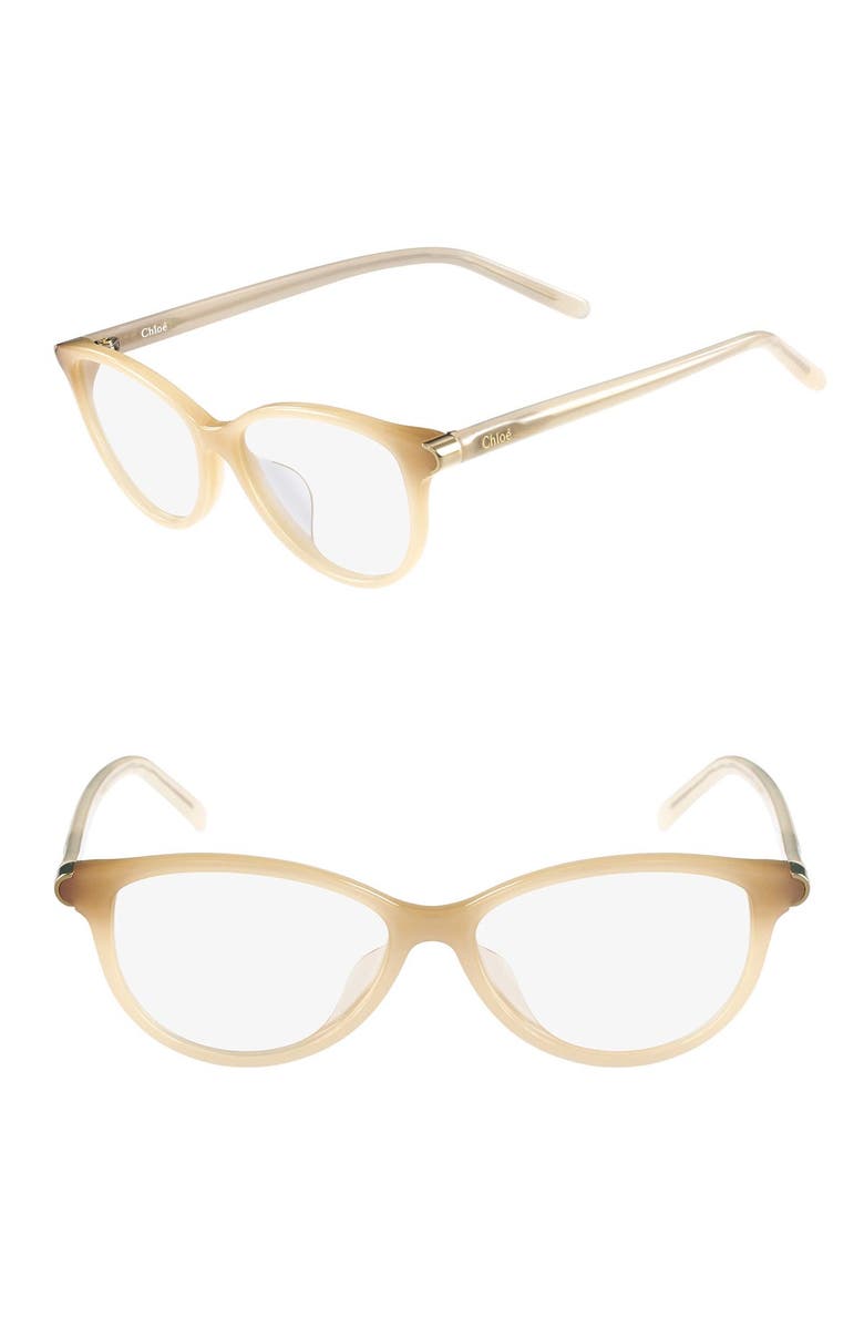 Chloé Cat Eye Full Rim Alt Fit 52mm Optical Frames, Main, color, 