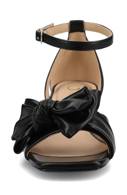 JOURNEE COLLECTION JOURNEE COLLECTION ZEVI BOW BLOCK HEEL SANDAL