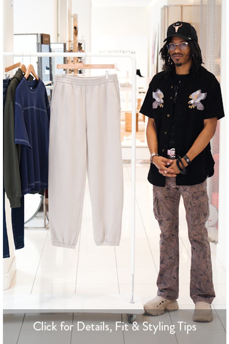 Cotton Blend Fleece Sweatpants video
