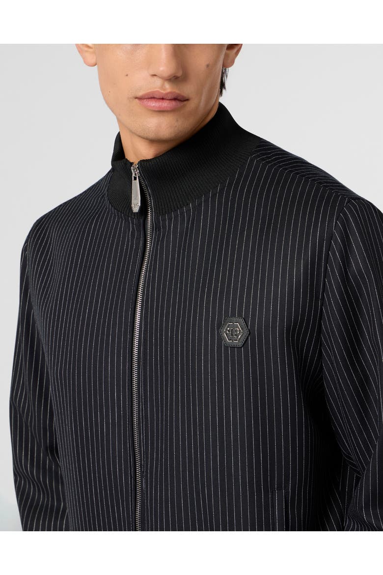 Classic Tracksuit Jacket Stripes Stripes Men, Alternate, color, black