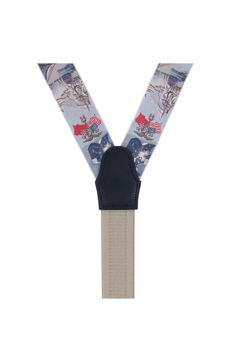 Trafalgar Limited Edition The Commander Woven Silk Formal End Suspenders, Alternate, color, Multiple Colors