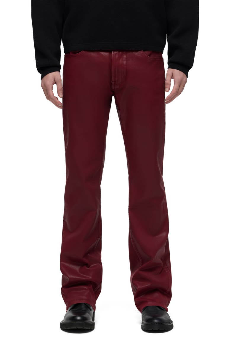 Walker Kick Flare Jeans, Main, color, RED WAX