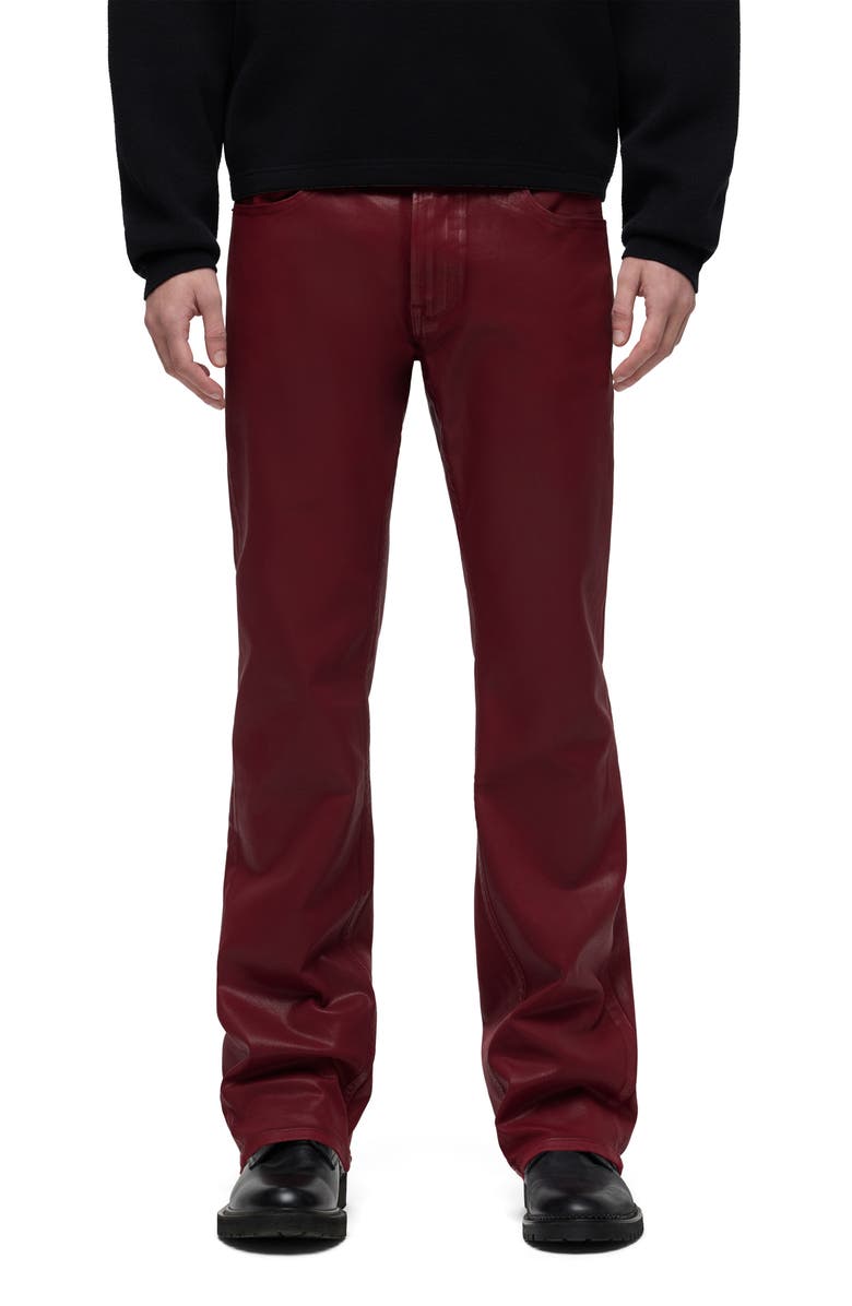 Hudson Jeans Walker Kick Flare Jeans, Main, color, Red Wax