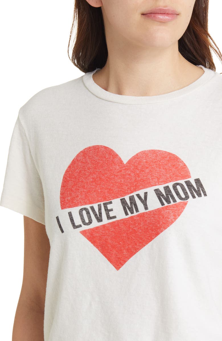 Re/Done Classic I Love My Mom Cotton Graphic T-Shirt, Alternate, color,