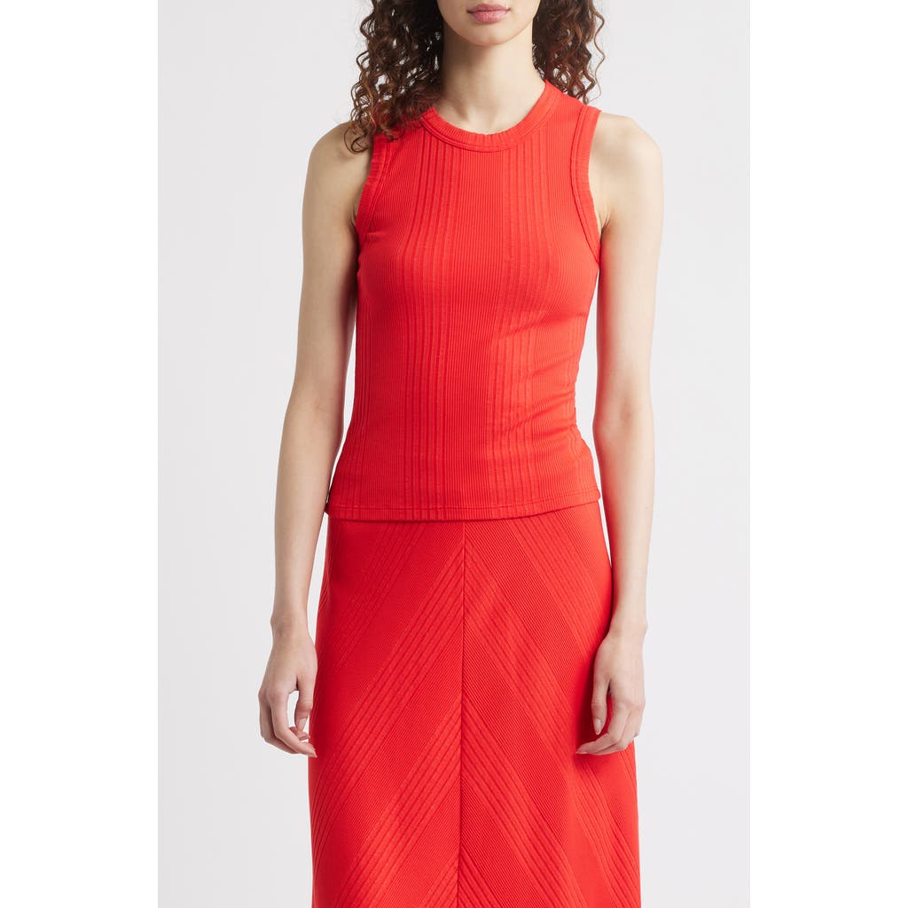 Wyeth Hayes Rib Tank In Red