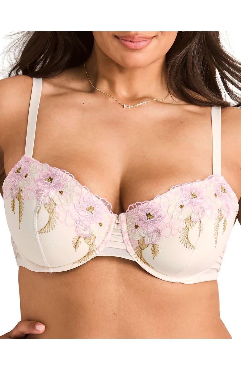 Adore Me Carolyn Contour Demi Bra, Main, color, Light White