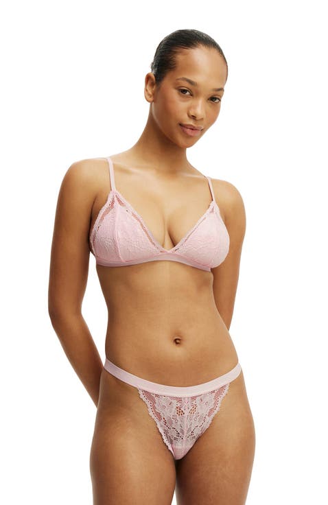 Women's Everyday Lace Triangle Padded Bralette