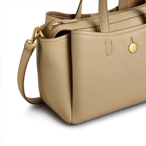 Radley London Bathurst Mews Medium Ziptop Satchel Bag In Stone