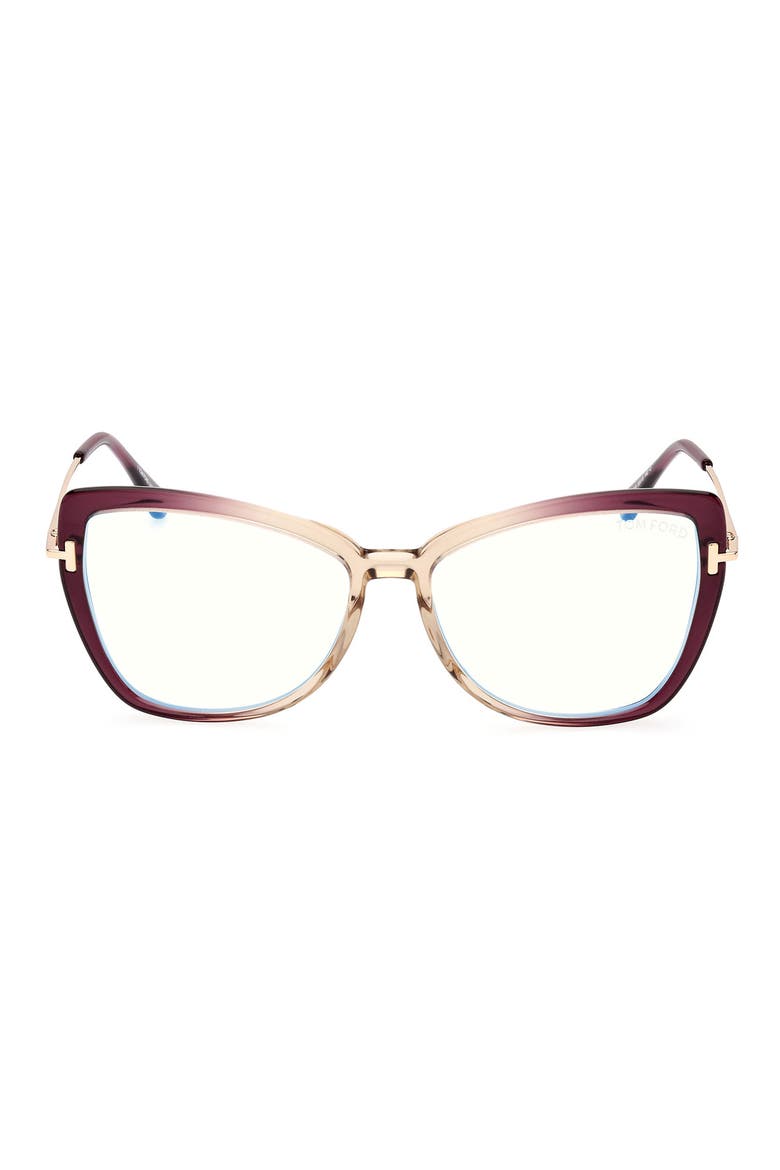 55mm Butterfly Blue Light Blocking Glasses, Main, color, VIOLET/OTHER