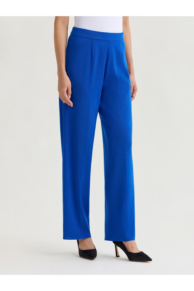 Nancy Wide Leg Mylana Knit Pant, Alternate, color, Aegean Blue