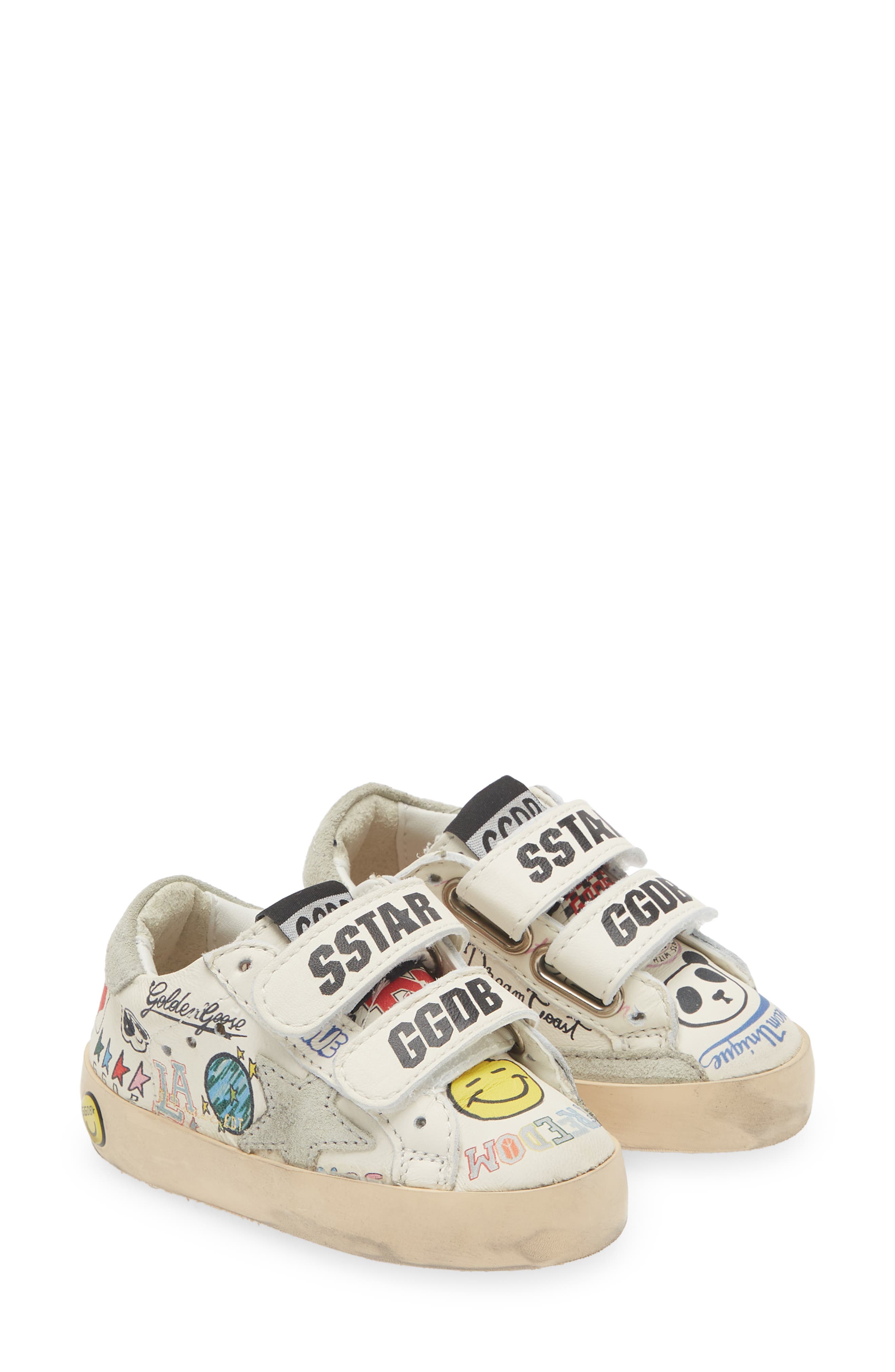 Golden Goose Kids' Old School Graffiti Low Top Sneaker, Alternate, color, 