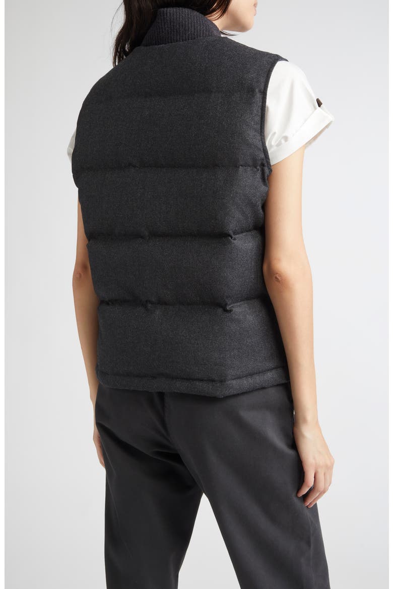 Wool Blend Down Vest, Alternate, color, 168 CARBON