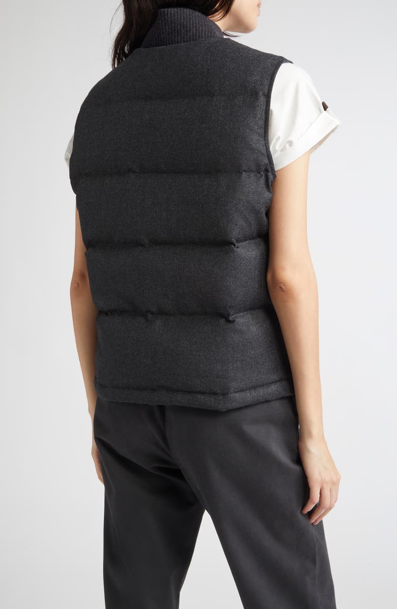 Eleventy Wool Blend Down Vest, Alternate, color, 168 Carbon