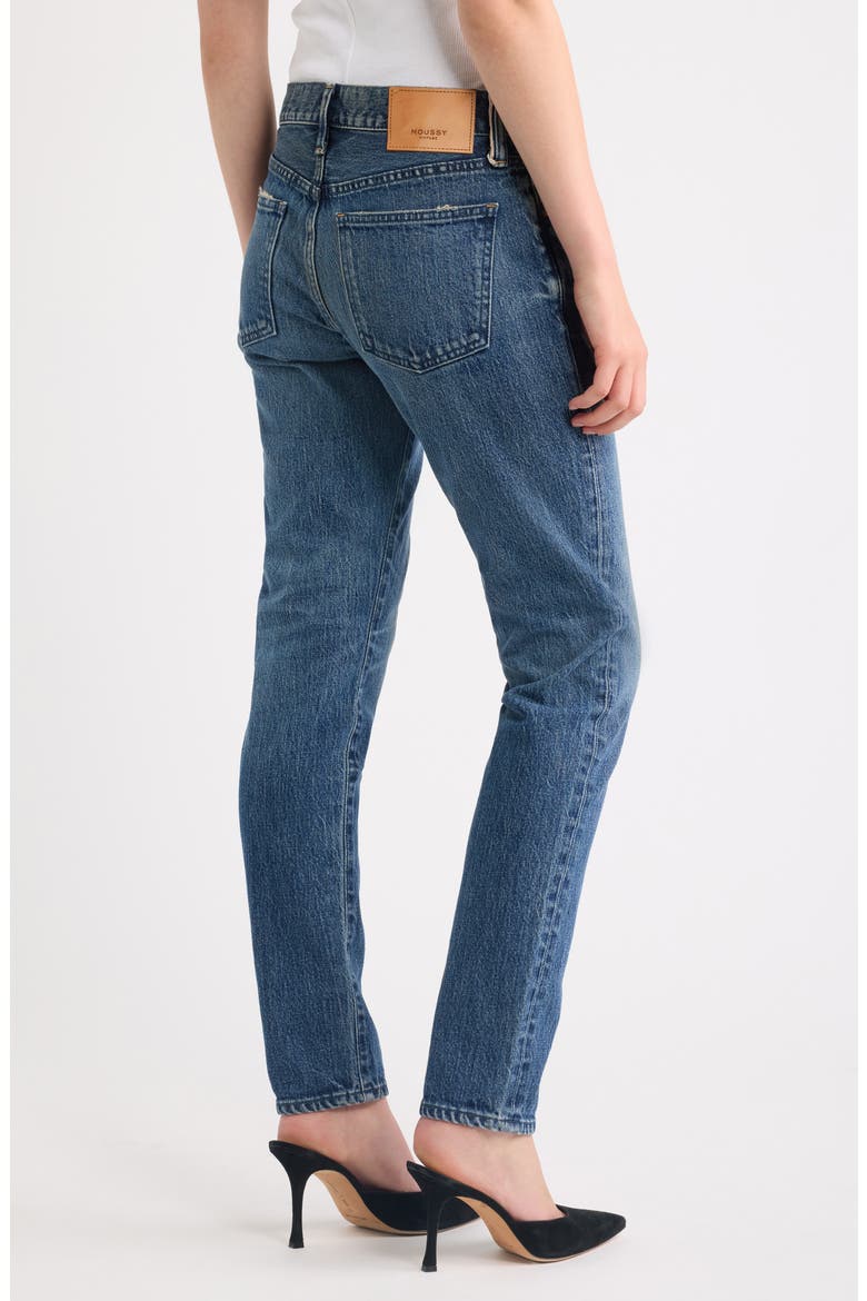 Renton High Waist Tapered Leg Jeans, Alternate, color, BLUE