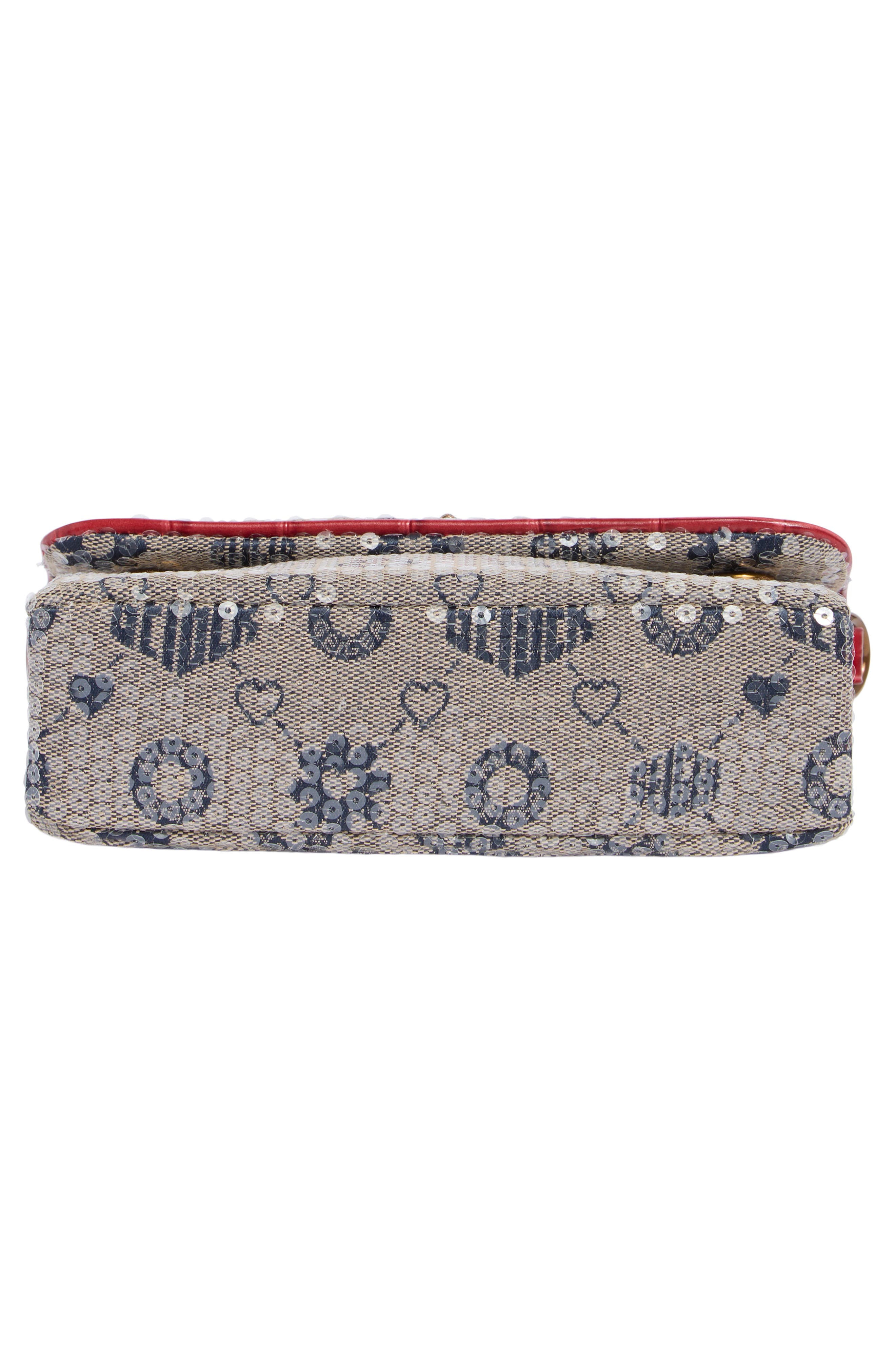 Mini Brompton Sequin Crossbody Bag, Alternate, color, OPEN BLUE
