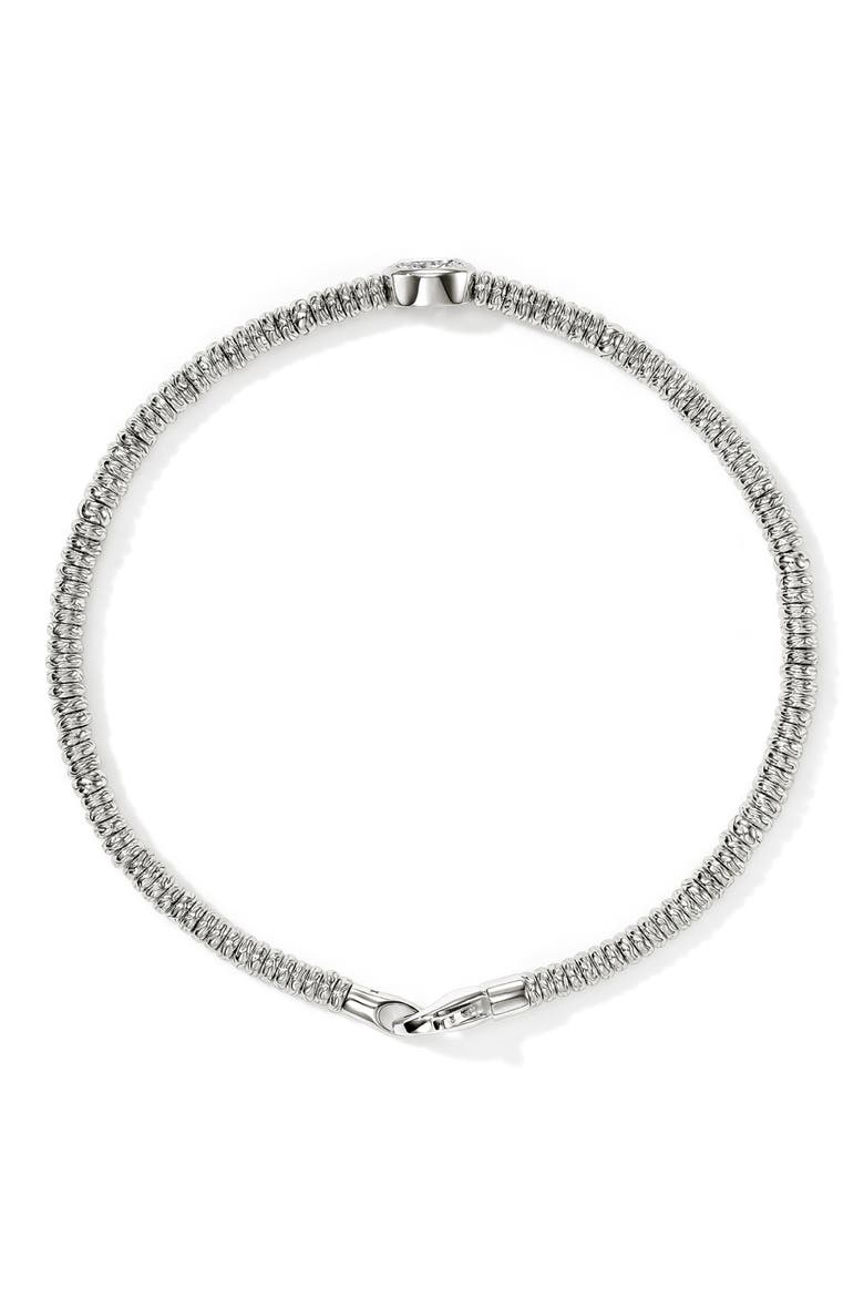 JH Lovestruck™ Heishi Bracelet, Sterling Silver, Lab-Grown Diamonds, Alternate, color, SILVER