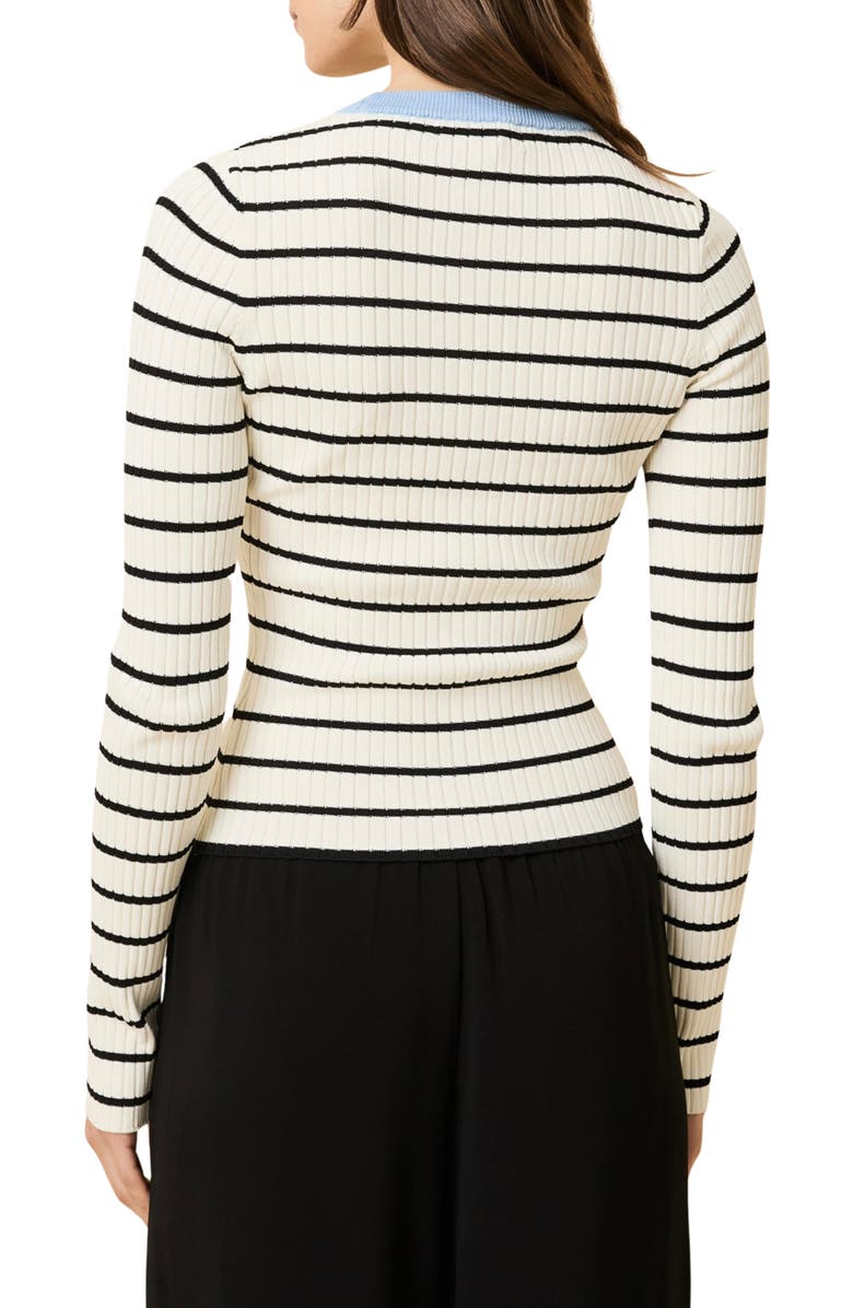 Solid & Striped The Dora Stripe Sweater, Alternate, color, Brule