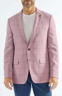 CRICKETEER Windowpane Wool Blend Sport Coat