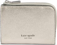 Kate Spade New York ava metallic zip bifold wallet