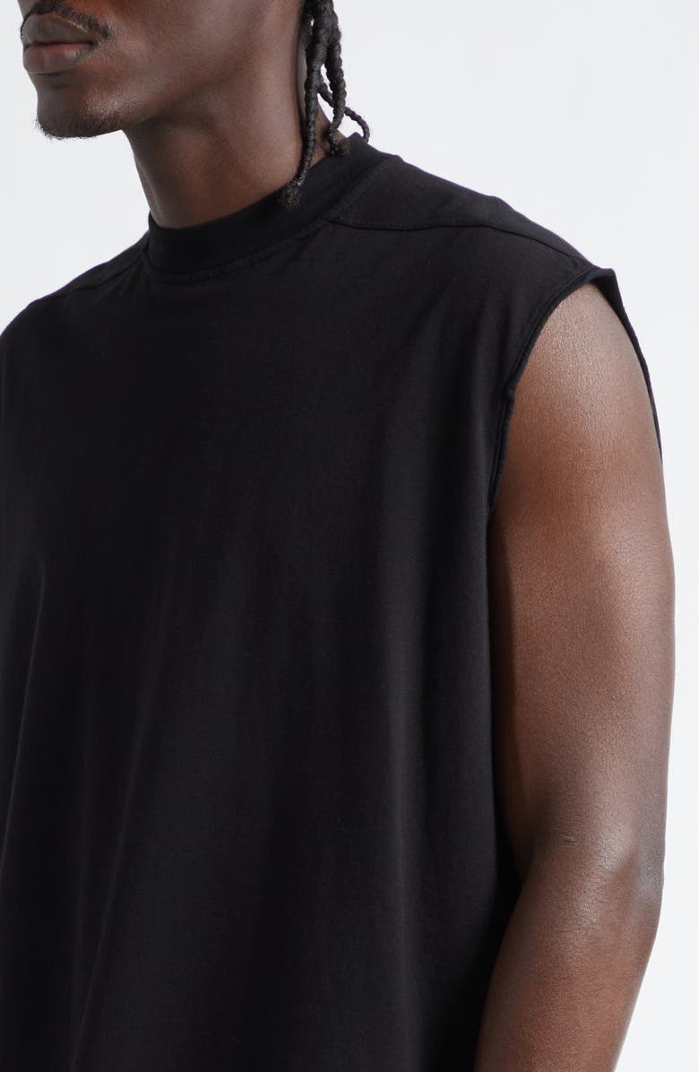 Rick Owens DRKSHDW Tarp T Longline Sleeveless T-Shirt, Alternate, color, Black