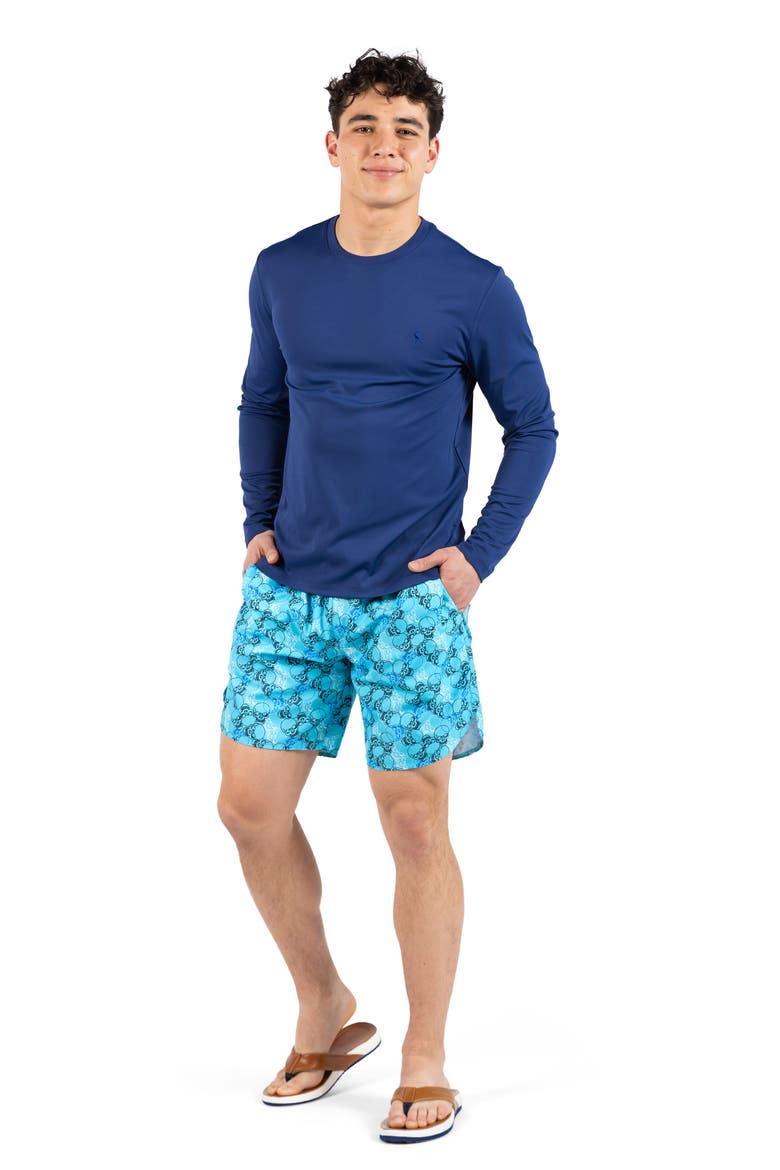 SPF 30+ Long Sleeve Rashguard, Alternate, color, NAVY