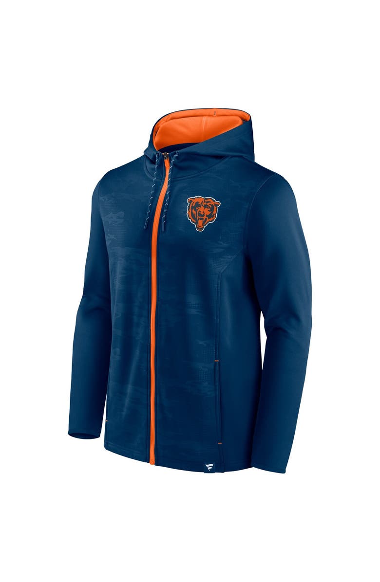 FANATICS Men's Fanatics Branded Navy Chicago Bears Ball Carrier Full-Zip Hoodie, Alternate, color, Navy