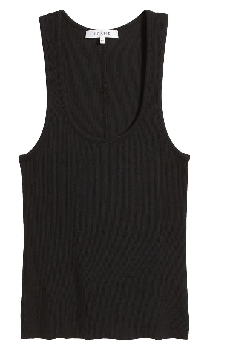 Rib Tank, Alternate, color, BLACK