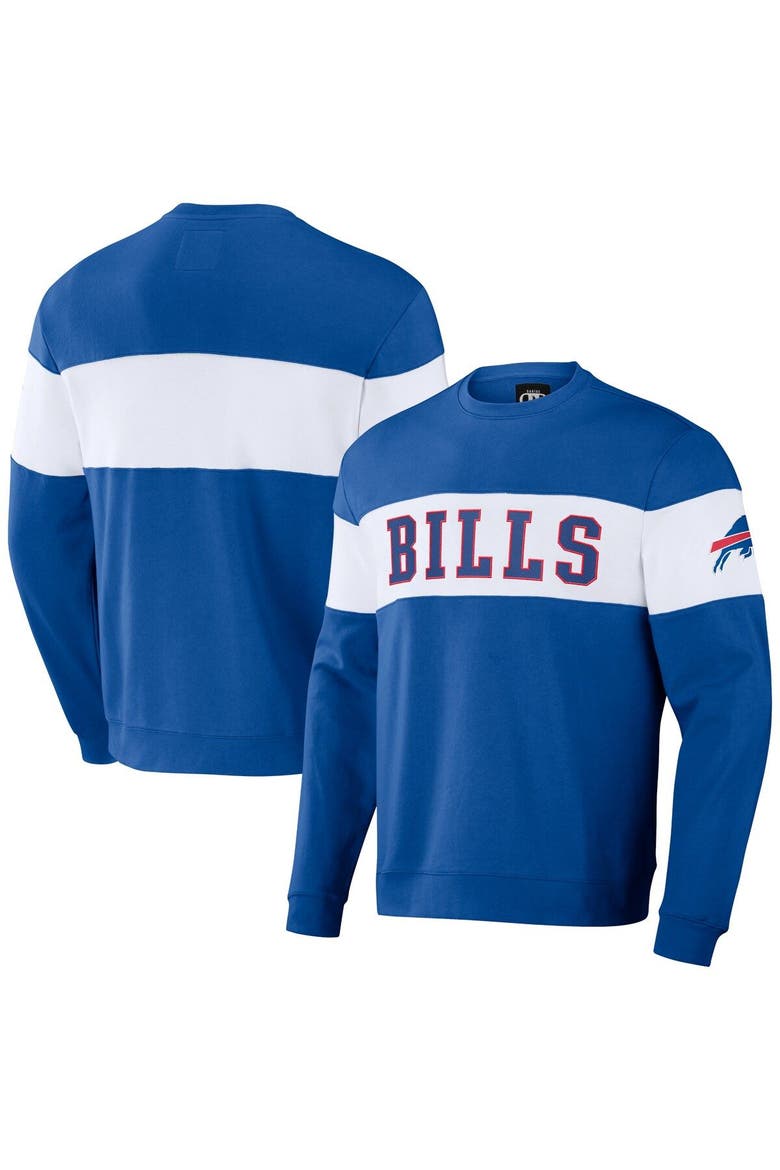 Men's NFL x Darius Rucker Collection by Fanatics Royal Buffalo Bills Team Color & White Pullover Sweatshirt, Main, color, Royal